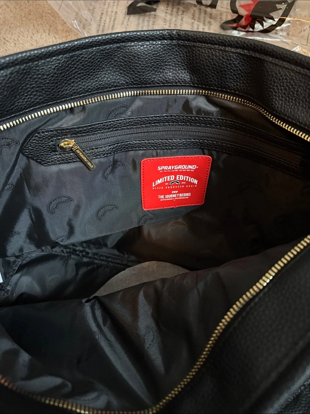 Sprayground noir quilt
